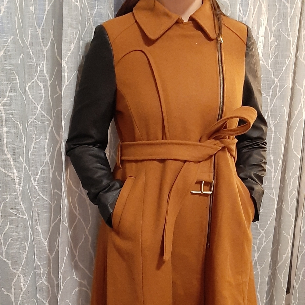 bebe wool blend coat